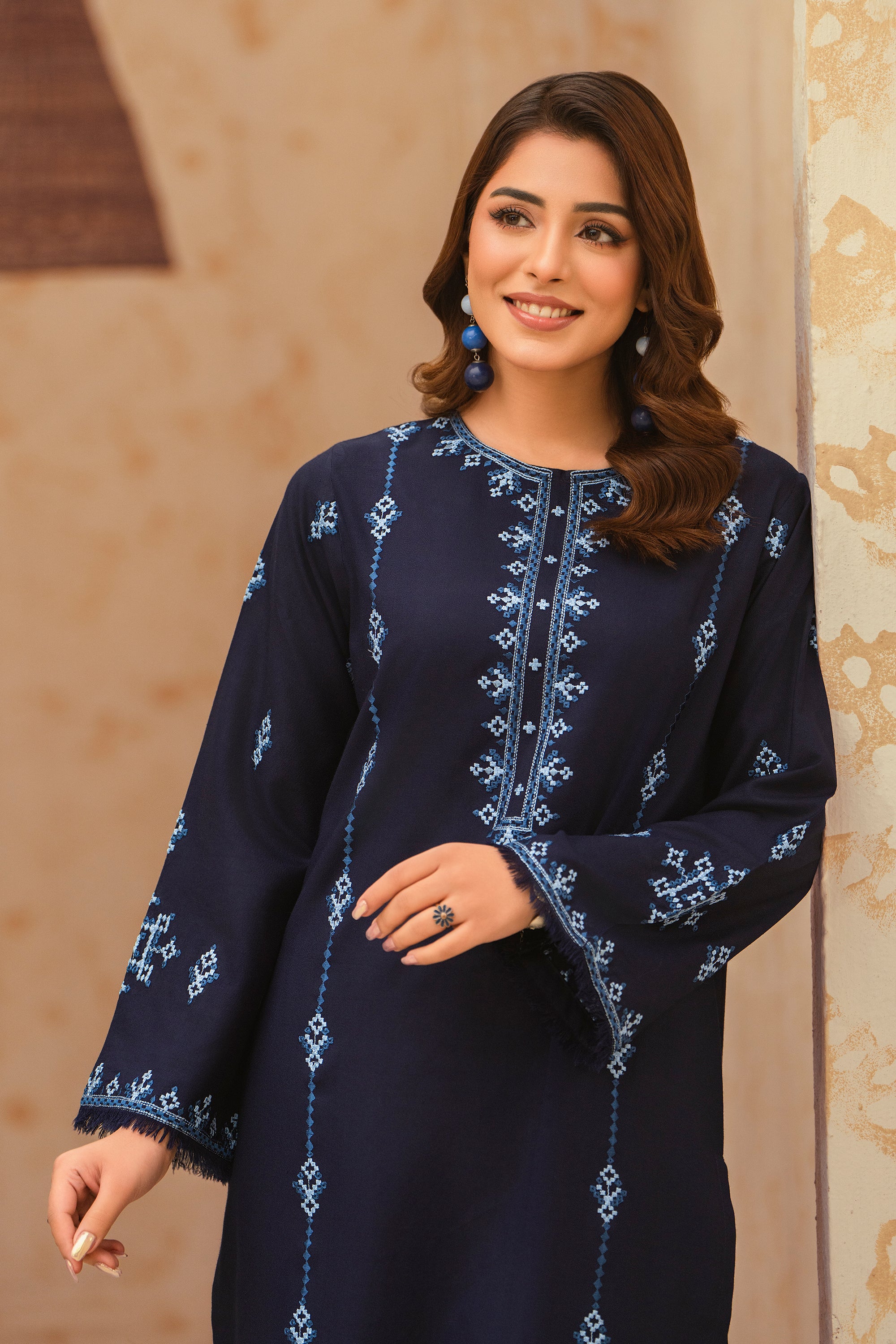 Sapphire-3 Piece Embroidered Marina Suit