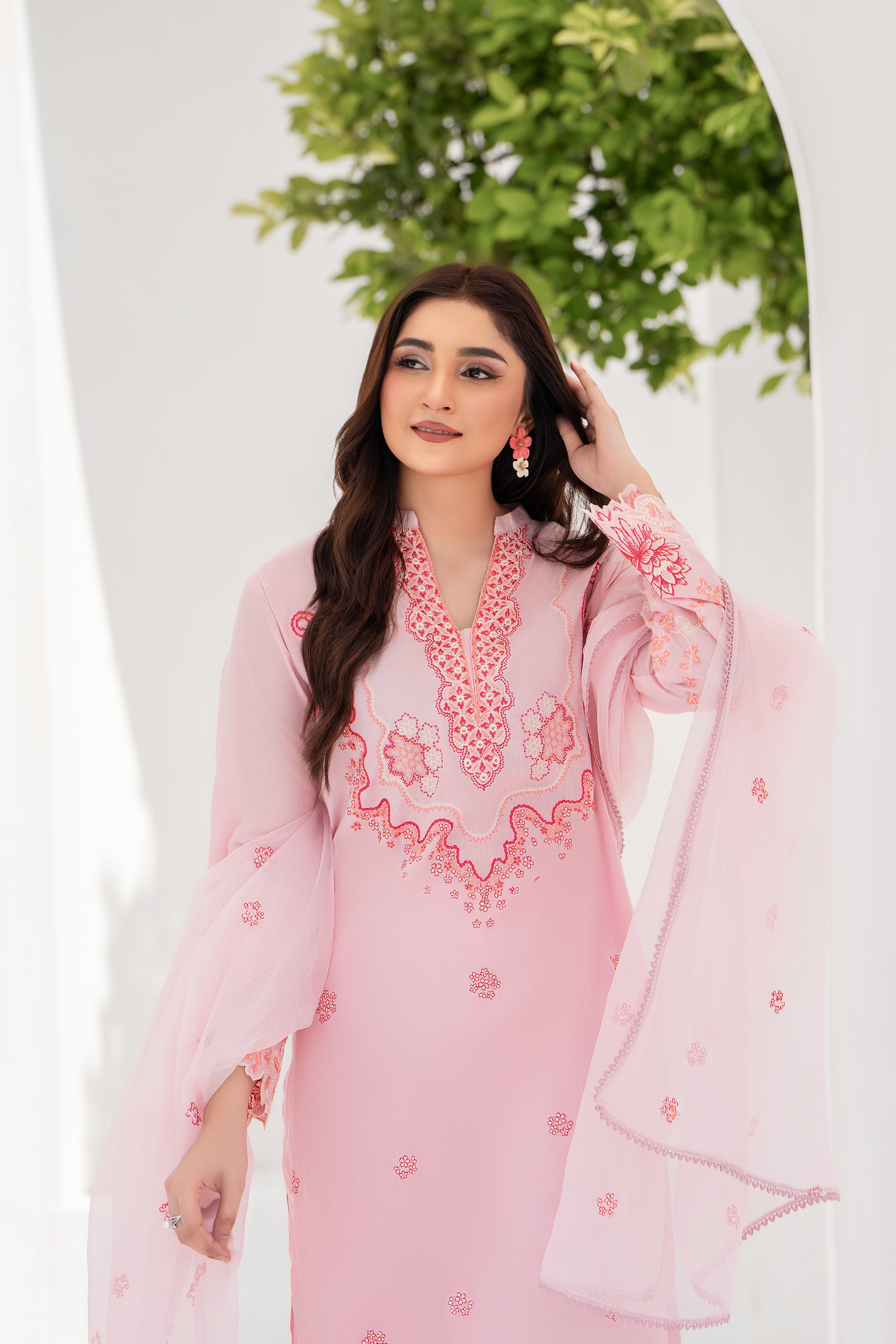 Lotous - 3 Piece Embroidered Lawn Suit