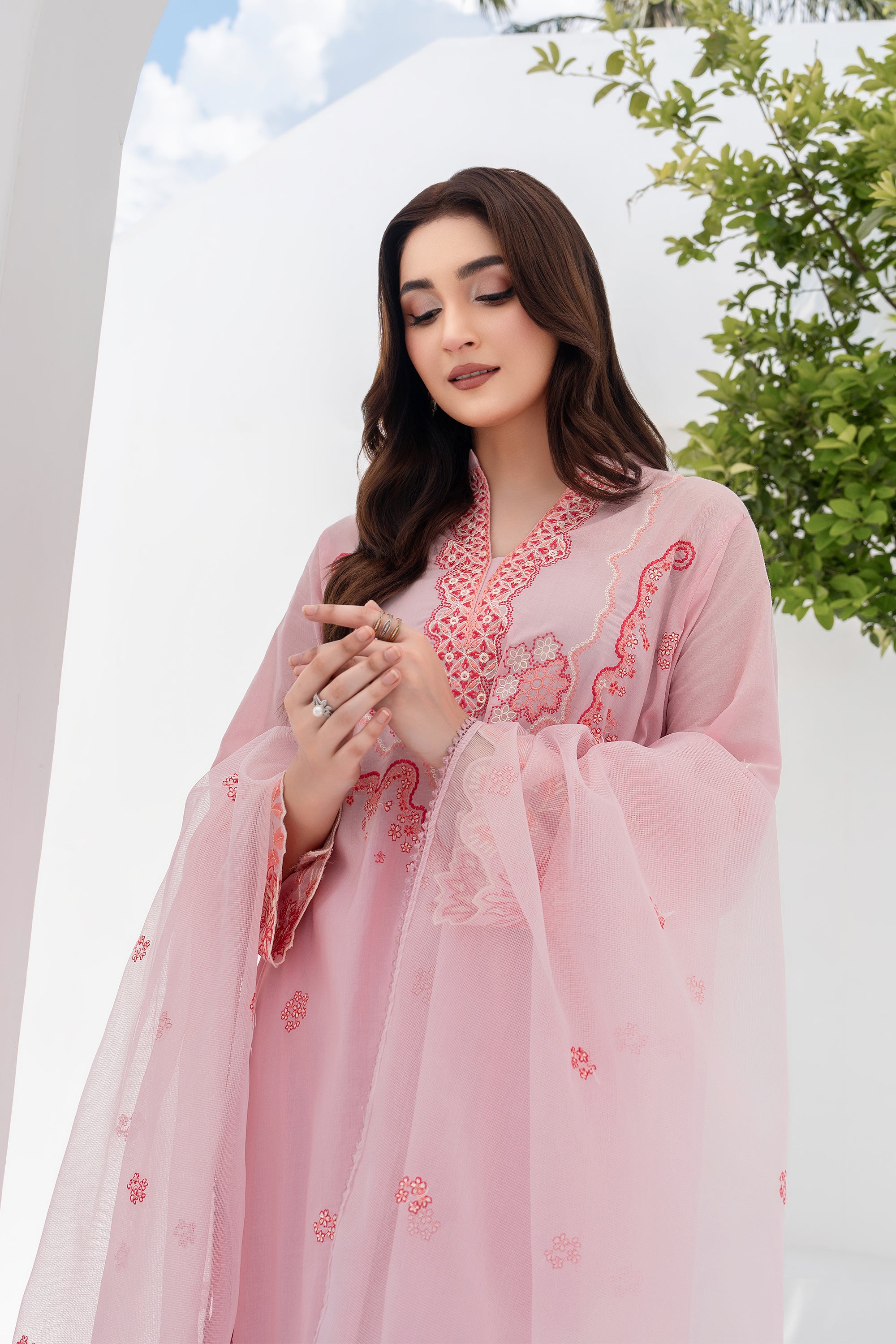 Lotous - 3 Piece Embroidered Lawn Suit