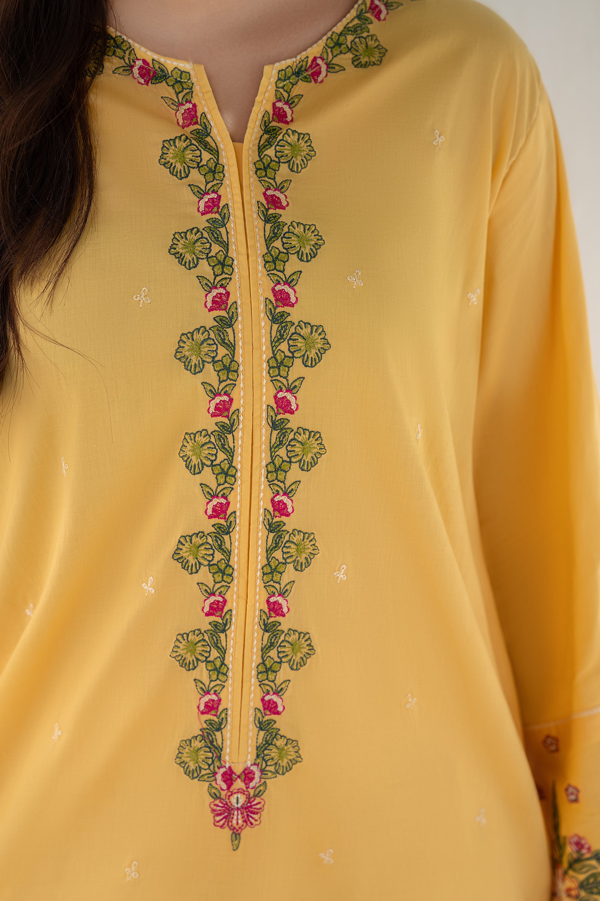 Daffodil - 3 Piece Embroidered Lawn Suit