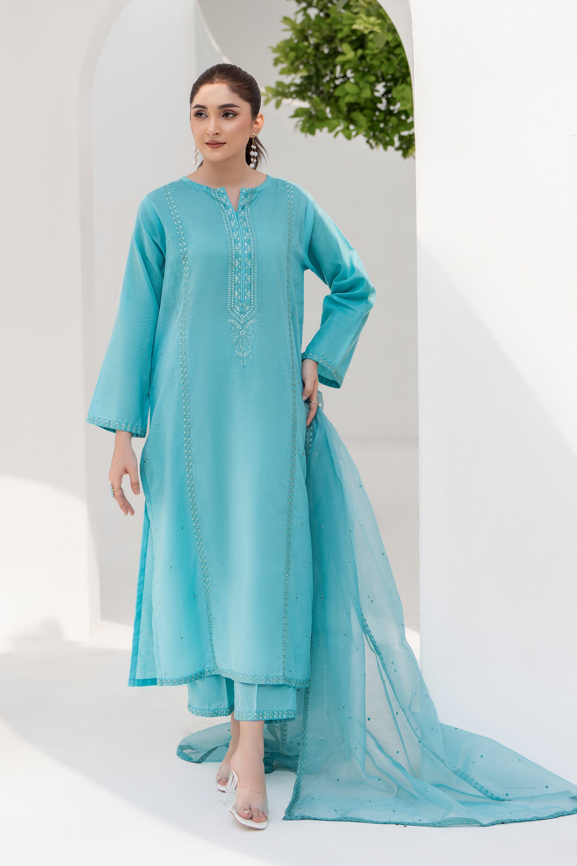 Tulip - 3 Piece Embroidered Lawn Suit